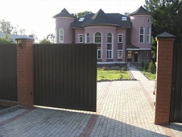 Откатные уличные ворота в алюминиевой раме SLG-A (4000x2000) 