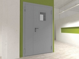 Технические двухстворчатые двери (1250x2050)